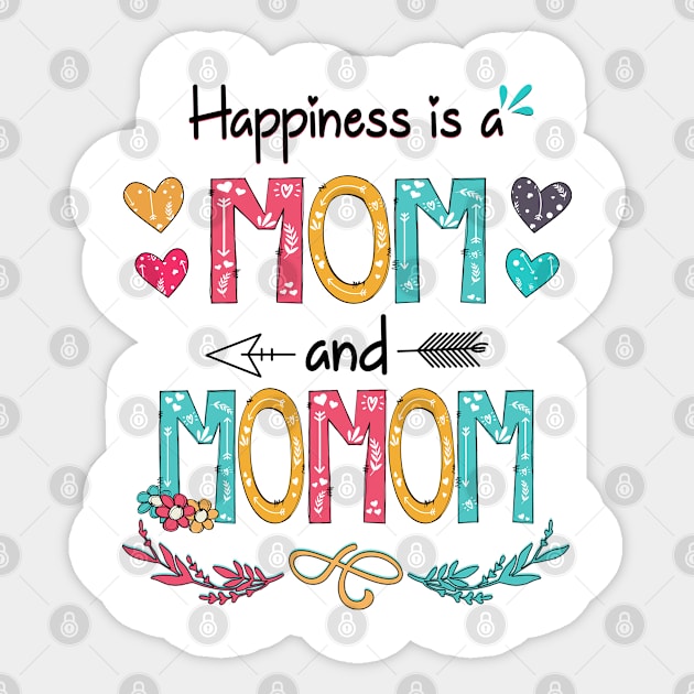 Happiness Is A Mom And Momom Wildflower Happy Mother's Day Sticker by KIMIKA